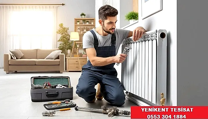 Yenikent'te profesyonel tesisatçı, petek tamiri ve montajı yapıyor.